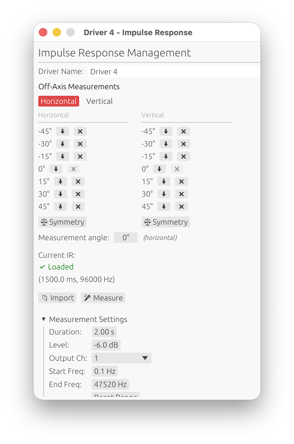 IR Management Window