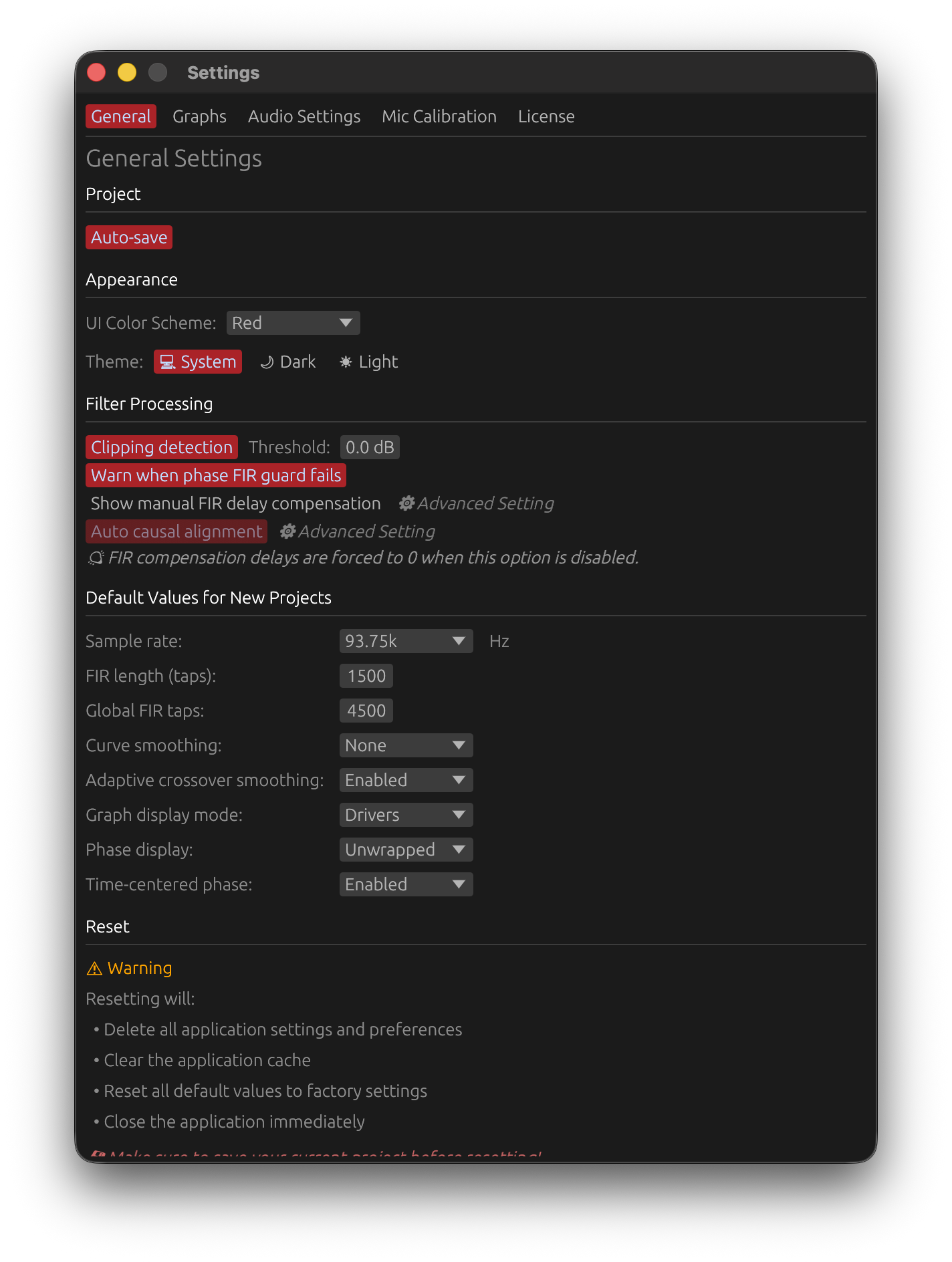 General Settings Tab