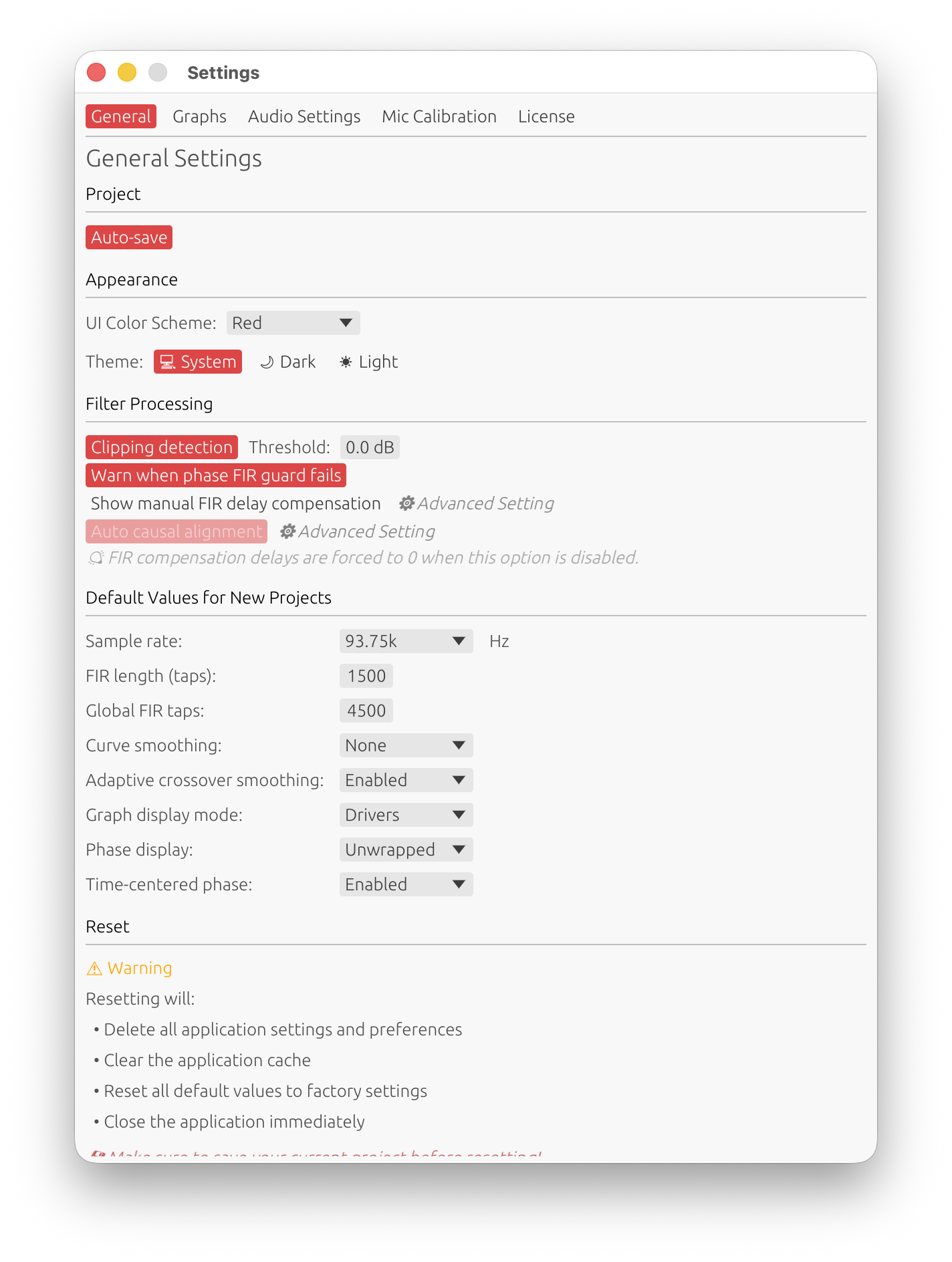 General Settings Tab