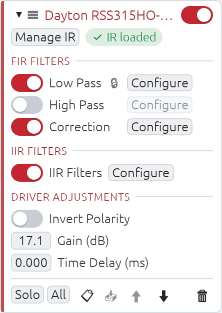 Driver Parameters