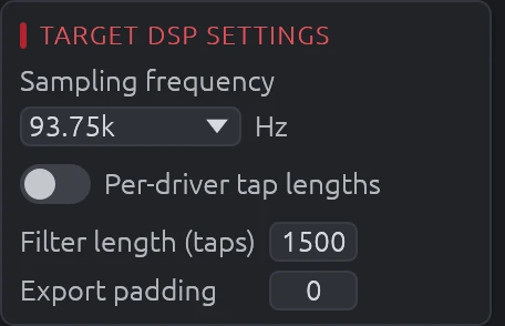 DSP Settings
