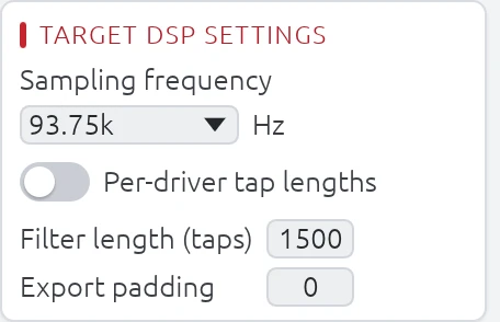 DSP Settings