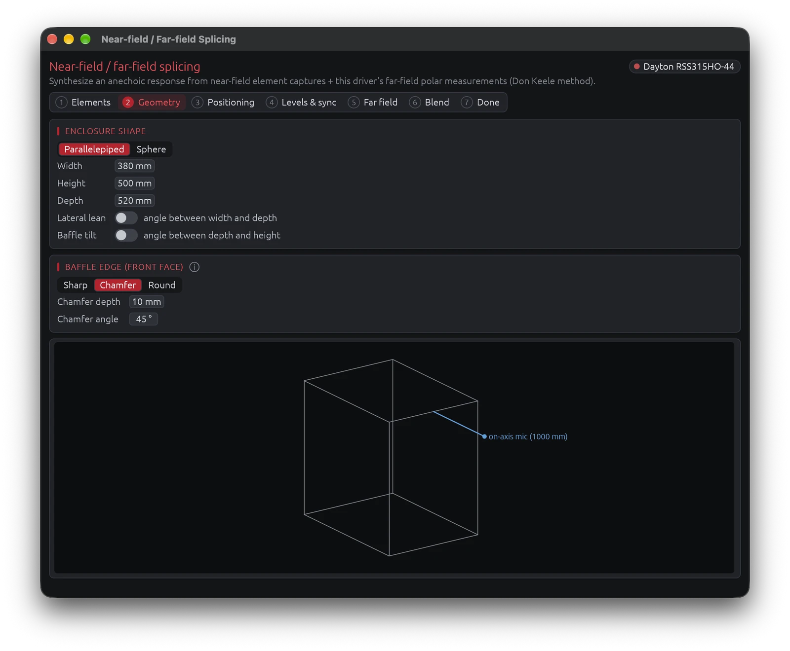 Step 2 — Enclosure geometry