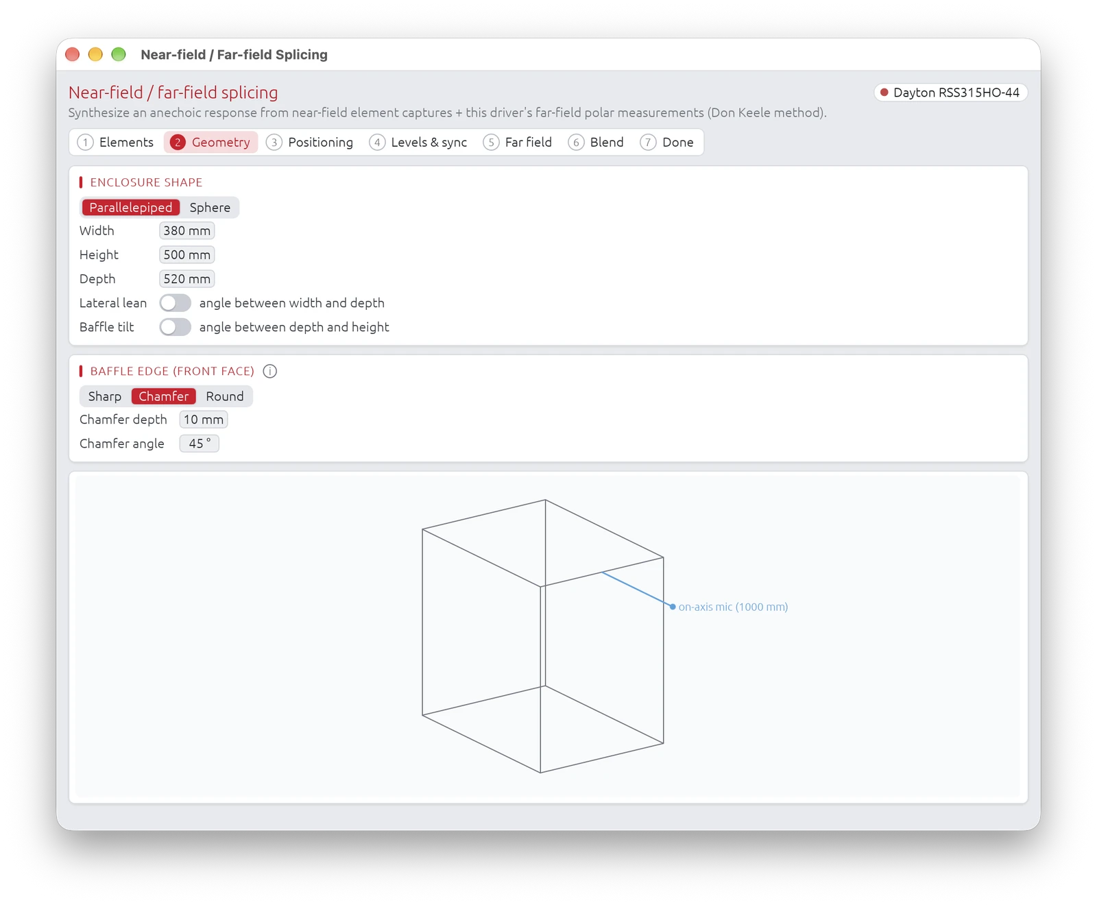 Step 2 — Enclosure geometry