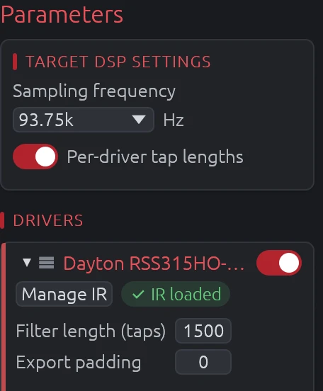 Per-Driver Tap Lengths Enabled